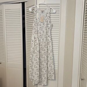 Universal Thread White Floral High Low Dress